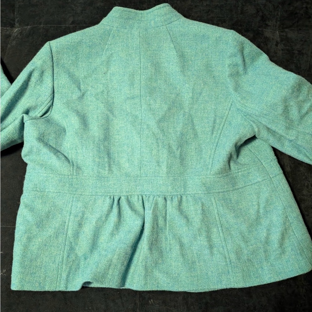Talbots Aqua Open-Front Blazer - Picture 3 of 4